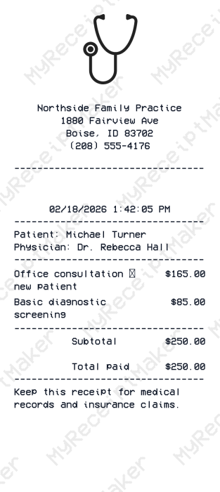 Doctor Receipt